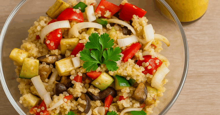 Grillezett zöldséges quinoa saláta – amikor a nyár becsúszik az ablakon