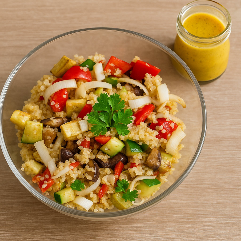 Grillezett zöldséges quinoa saláta – amikor a nyár becsúszik az ablakon